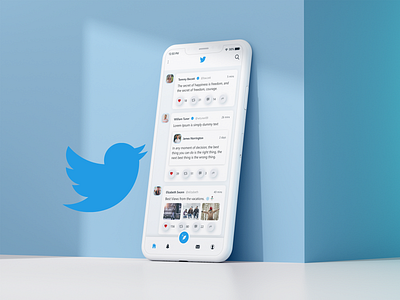 Twitter App Redesign android app ios redesign social twitter xd