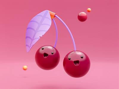 You're cherry special! 🍒 3d 3d art 3d artwork artwork blender blender 3d blender3d blender3dart blendercycles character cherry creative cute food design emoji fun illustration minimal simple