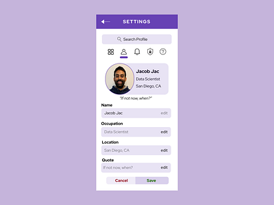 Settings (Daily UI - Day 007) daily ui daily ui 007 daily ui challenge dailyui setting settings settings ui ui