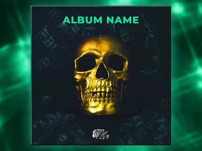 Skull Cash Album/Song Cover album cash cover design money music skull song
