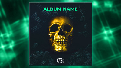 Skull Cash Album/Song Cover album cash cover design money music skull song