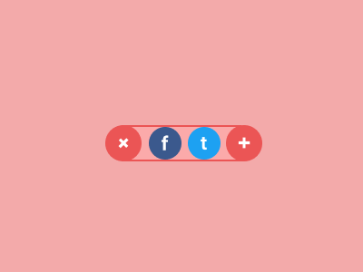 Social Share (Daily UI - Day 010) daily ui daily ui 010 daily ui challenge dailyui facebook social media social share social share button twitter ui