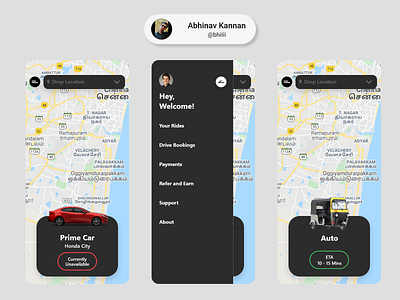 Car travel App Idea adobexd branding car car ride design designs dribbble illustration ola simple design uber uber clone uber design ui ux uxui vector