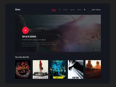 OTT, Onilne Video Streaming Website UI blockbuster movie streming entertailment website movie website music website oniline entertainment online broadcasting online cinema online movie online music online tv ott website video streaming watch online