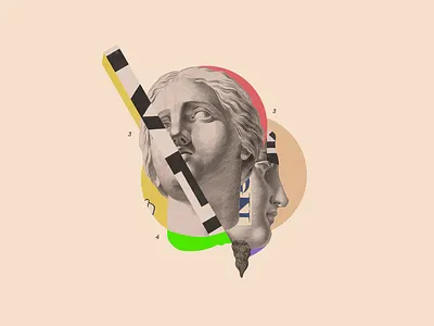 Cuando ya has captado el mensaje, cuelga collage illustration