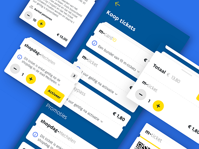 Public transport - Ticket design (De Lijn) android app bus buy interface ios mobile public transport purchase ticket app tickets train transport travel ui ux