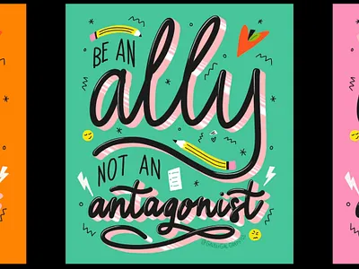 A Guide to Being, part 1 ally design doodle illustration lettering lettering art typography web