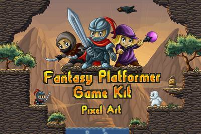 Fantasy Platformer Game Kit 2d character fantasy game assets gamedev indie game pixel art platformer rpg sprite