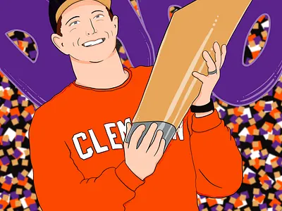 Dabo clemson dabo illustration illustration art portrait portrait illustration sports