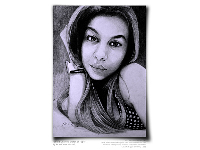 REMARKABLE - Pencil & charcoal sketch by - ARTIST KAMAL NISHAD artist kamal nishad artwork beautiful beauty charcoal drawing charcoaldrawing girl girl illustration girl portrait kamal nishad kamalnishad pencil art pencil drawing pencil sketch portrait art portrait sketch sketch