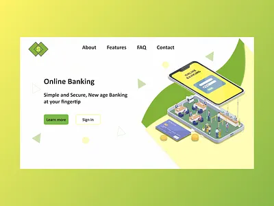 Finance Website Landing Page adobe creative challenge adobe xd uidesign