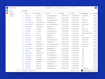 Payout admin WIP design system product design ui ui kit uidesign ux uxdesign uxui