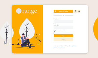 Orange (Interactive Form) adobe illustrator adobe xd graphic design mobile ui mobile ux mobile ux design ui ux design ux design