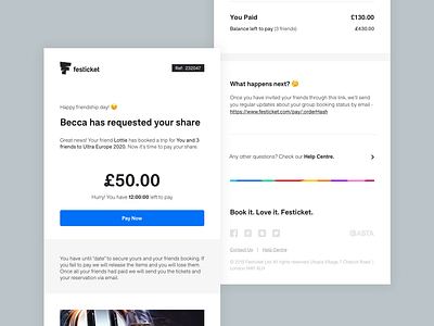 Pay with Friend - Email e commerce ecommerce email event festival instalments money music pay pay with friends paywithfriends request retail share shop split split bill