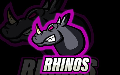 rhinos dx 111 design illustration logo vector