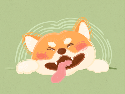 Green Tea design illustration illustrator quick practice shiba vector