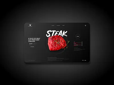 Steakhouse branding canada creativity design icon identity ios logo mobile ui montreal new photoshop poster art steak typography ui ux webdesign website builder xd design