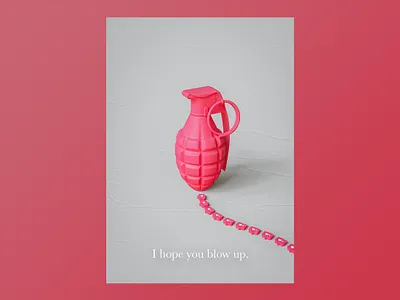 I Hope You Blow Up 3d 3d art cinema 4d experiment instagram octane otoy personal project poster poster a day poster art poster design print print design render typography vibrant
