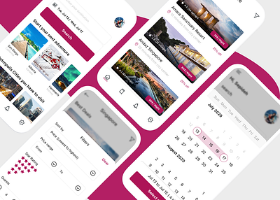 Hotel booking App concept app booking design hotel hotel booking ui