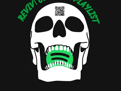 Skull spotify design illustration skull skull art spotify