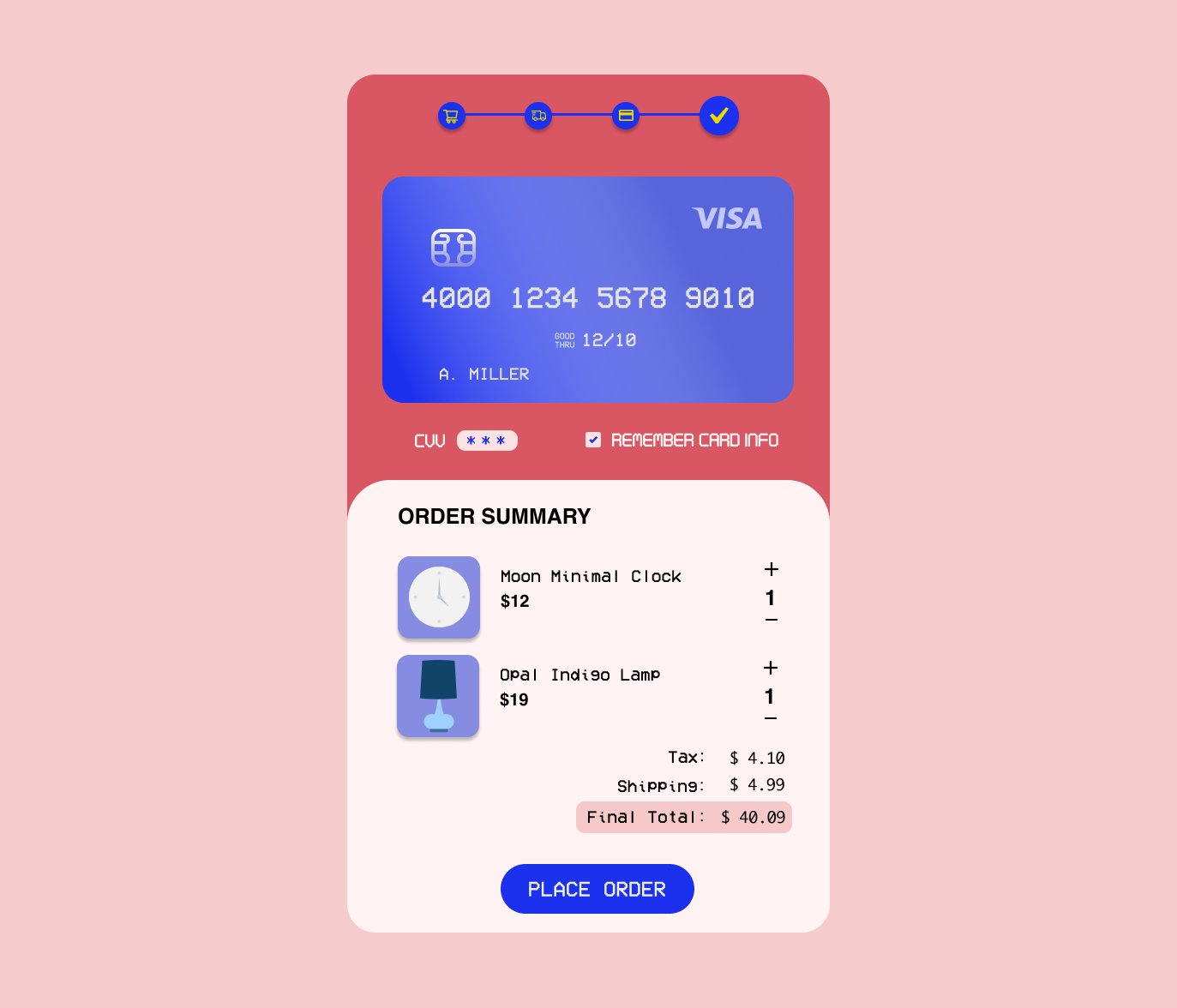 Example of daily ui #002: checkout page