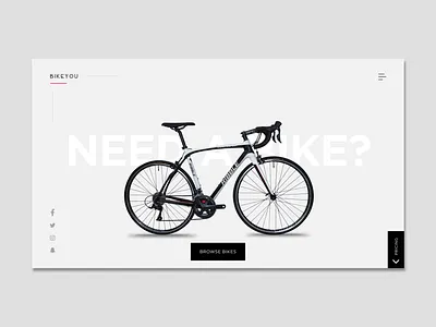BikeYou - Bike rental SPA africa black clean commerce design freelance gray invision minimalist new nigeria popular rental simple sport studio trending ui uidesign web