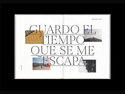 Fanzine / Guardo el tiempo que se me escapa editorial editorial layout fanzine graphic design photography