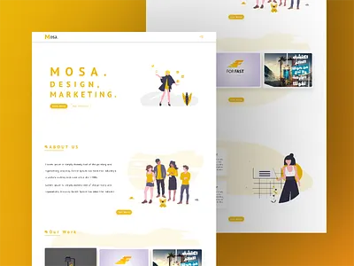 MOSA Agancy portfolio studio ui ui design ux ux design web web design website