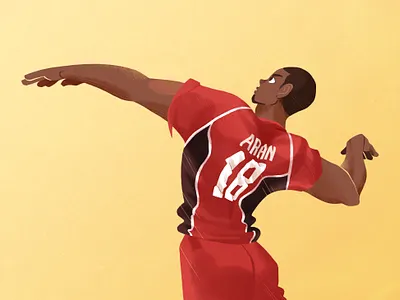 JPN National Team Aran anime digital art digital illustration digital illustrations fan art haikyu!! haikyuu haikyuu fan art haikyuu!! haruichi furudate inarizaki manga ojiro aran thank you furudate yannipanini