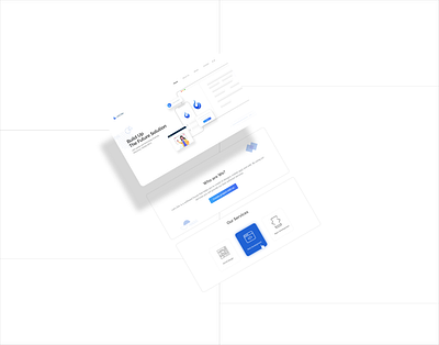 Let's Dev Landing Page Design adobe xd blue branding design flat illustration landing landing page landing page design layout minimal minimalism typography ui uiux vector web website white