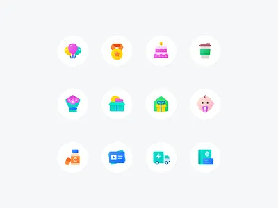 Gift Icon Sets branding design graphic icon illustration pictogram