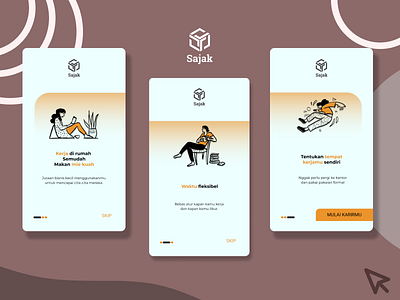 Daily UI #001 : Welcome App exploration inspiration mobile mobile app mobile ui ui uiux ux welcome app welcome page