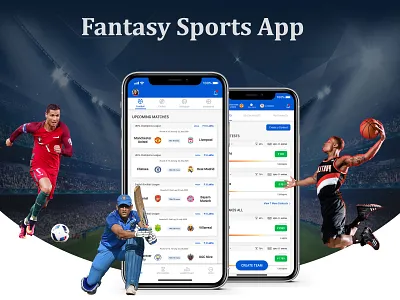 Fantasy Sports App 2 app design app ui daily 100 dailyui dribble dribble shot fantasy material ui sport ui sports sports app