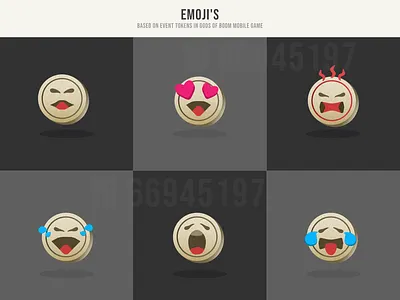 Coin themed emojis for discord affinitydesigner clean coins discord emojis godsofboom illustration mobile tokens ui