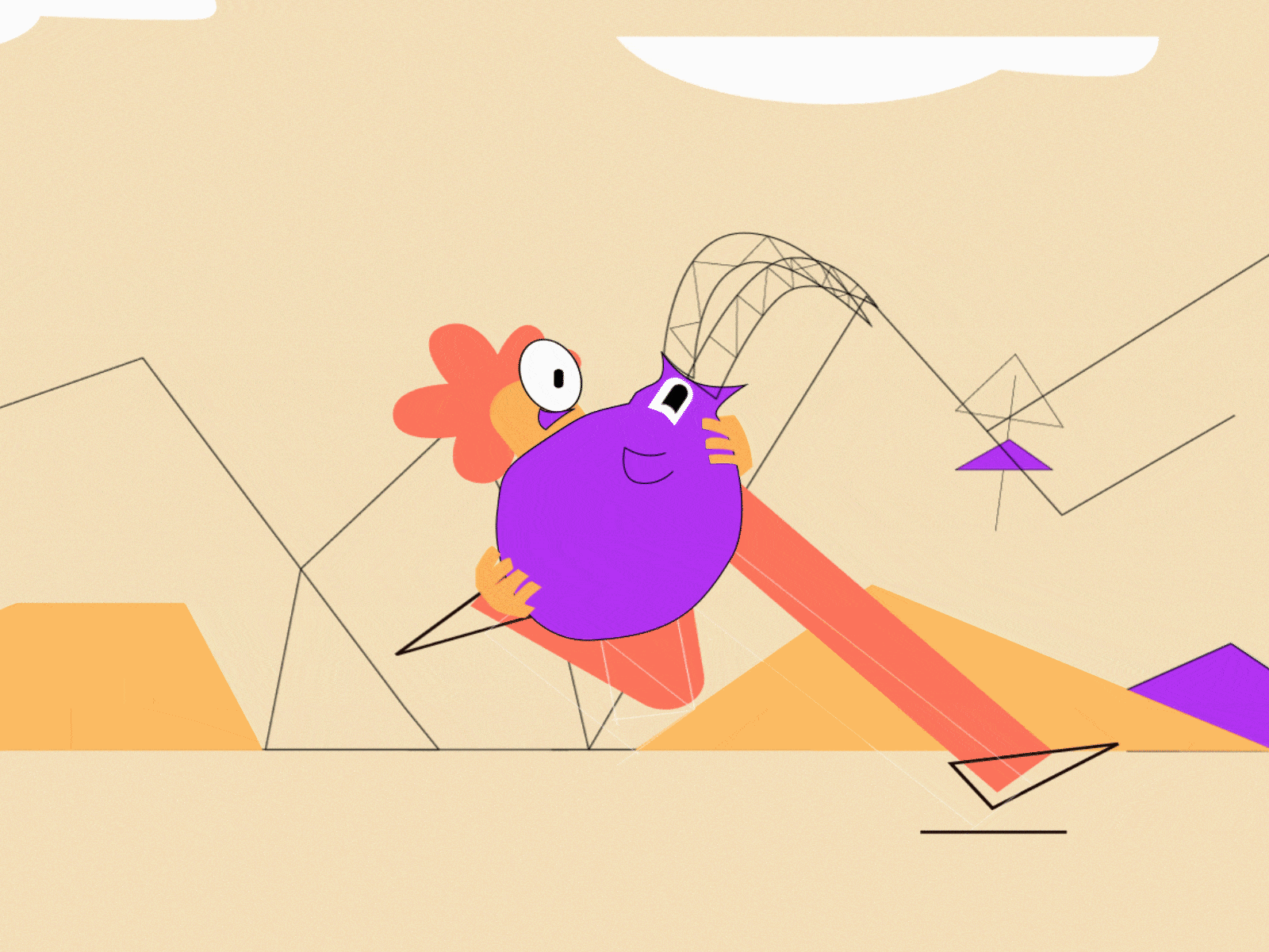 Character run cycle 2d animation aftereffects animated gif animation character animation character design characterdesign illustration vector