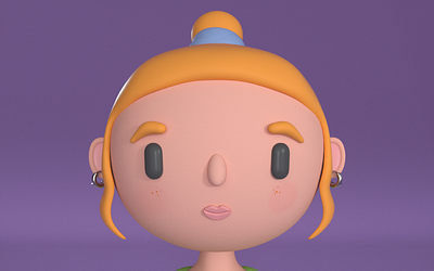 hey 3d character design illustration