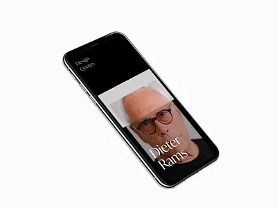 Design Quotes - Mobile Version animation black clean design designer designers figma mobile mobile design mobile ui motion motion design quote quote design simple text ui user experience user interface website