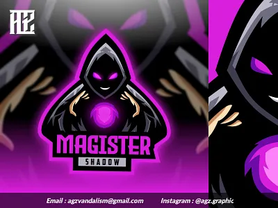 Magister Shadow Logo design esport esport logo esportlogo esports illustrations illustrator logo logodesign logoesport mascot mascotlogo vector
