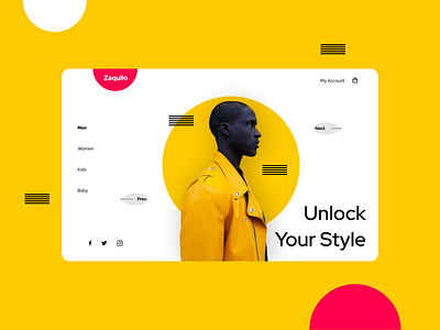 Zaquilo - Fashion Web Design cart clothing clothing brand clothing store color design ecommerce fashion fashion design figma homepage landingpage market marketplace online shop product design theme ui uidesign webdesign