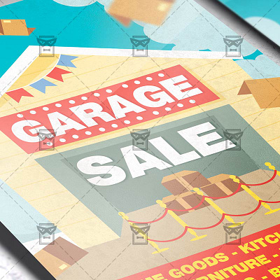 Garage Sale - Flyer PSD Template yard sale flyer design