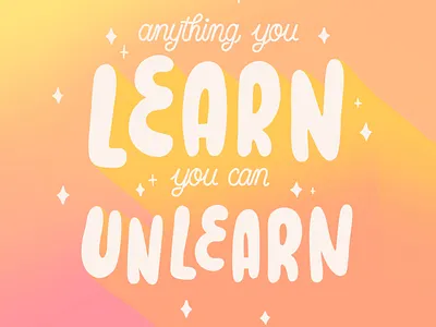 learn brush brush type calligraphy design good type hand drawn hand lettering illustration learn letter lettering type typography unlearn vector