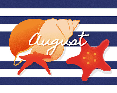 August calendar illustration adobe illustrator cc august calendar calendar design digital illustration digitalart editorial illustration grain texture graphic design illustration nautical navy blue summer design summer illustration surface design vector art vector artwork vector illustration