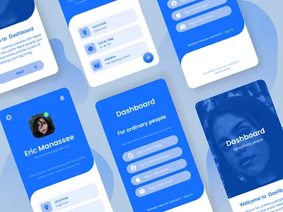 Login & Profile | App Design app app design concept design design figma invision invisionapp invisionstudio ios app ios app design login onboarding profile sign signup typography ui ui ux designer uidesign ux