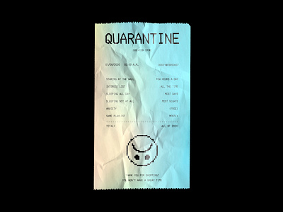 Don't forget your receipts anxiety anxious art artwork design hamzamajeedkhan illustration isolate isolated isolation isolation creation mockup photoshop quantum quarantine quarantine life quarantinelife receipt record store