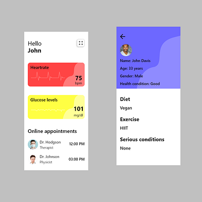 Medical UI app design medical ui ux