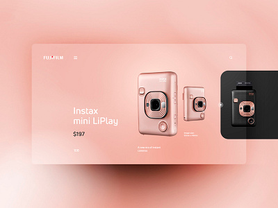 Fujifilm Instax mini LiPlay design landingpage ui uidesign ux uxdesign website