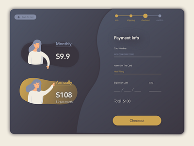 Daily UI 002 Checkout checkout creditcard dailyui dailyui 002 payment webpage