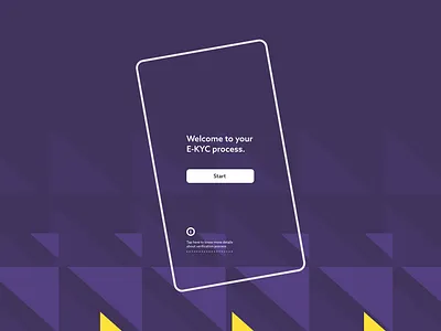 Pattern for Video KYC App design geometric graphic design kyc pattern screen ui ux uxdesign video