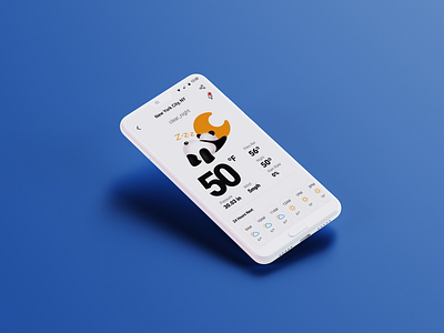 clear_night weather app design illustration ui