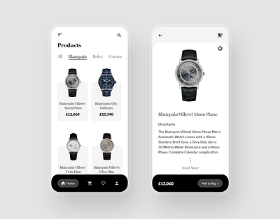 Watch Shop App adobexd app app design ecommerce app ecommerce design online shopping online store ui ui design watch watch ui watches